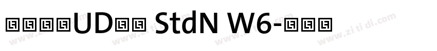 ヒラギノUD角ゴ StdN W6字体转换